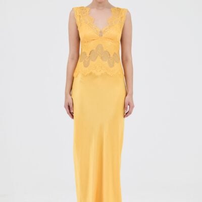 Third Form Visions Lace Floor Length Dress | Mango - Image 1