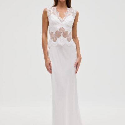 Third Form Visions Lace Floor Length Dress | Ivory - Image 1