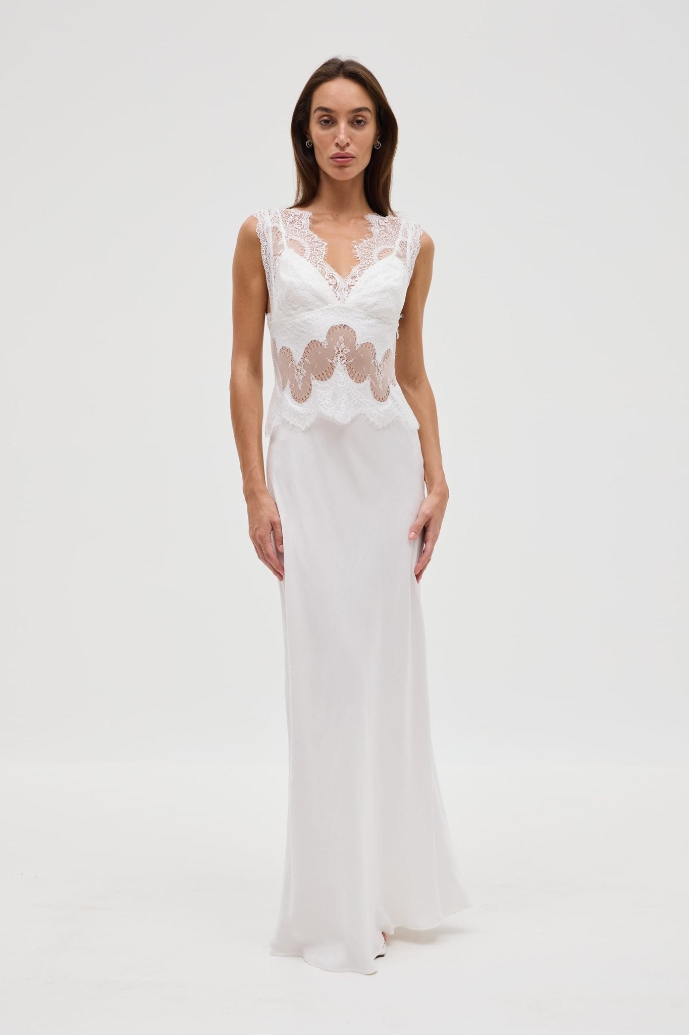 Third Form Visions Lace Floor Length Dress | Ivory - Image 1