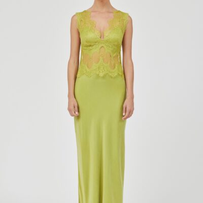 Third Form Visions Lace Floor Length Dress | Fig - Image 1