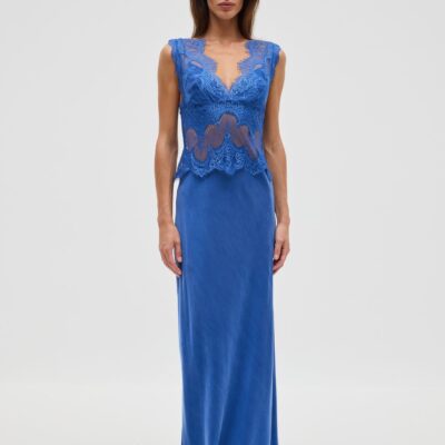 Third Form Visions Lace Floor Length Dress | Azure - Image 1