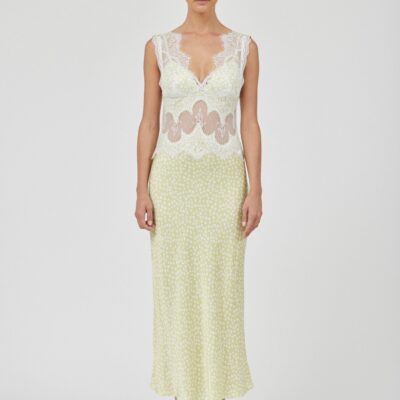 Third Form Visions Lace Deep V Maxi Dress | Daisy - Image 1