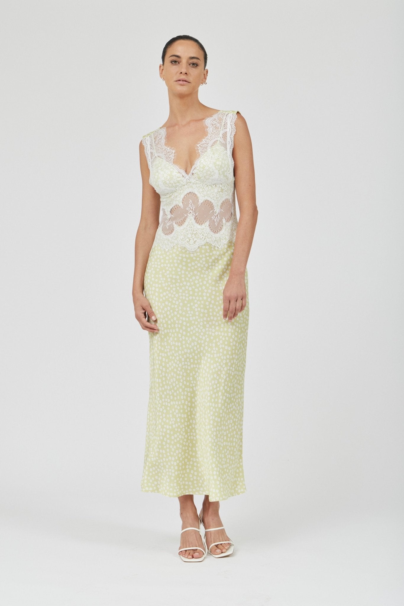 Third Form Visions Lace Deep V Maxi Dress | Daisy - Image 3