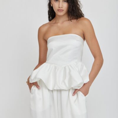 Third Form Vanta Strapless Top| Porcelain - Image 1
