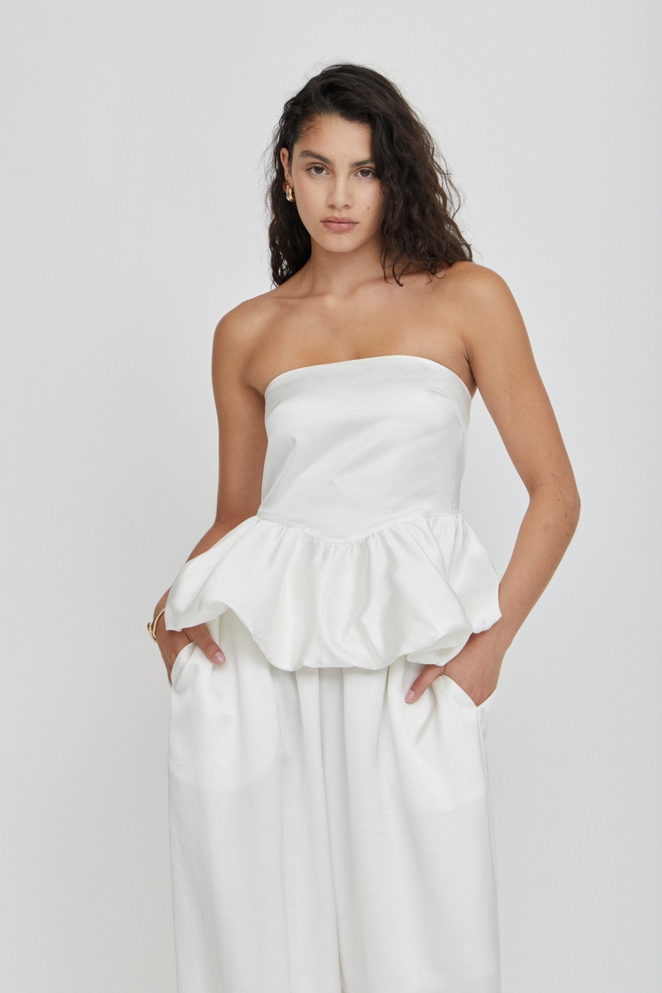 Third Form Vanta Strapless Top| Porcelain - Image 1