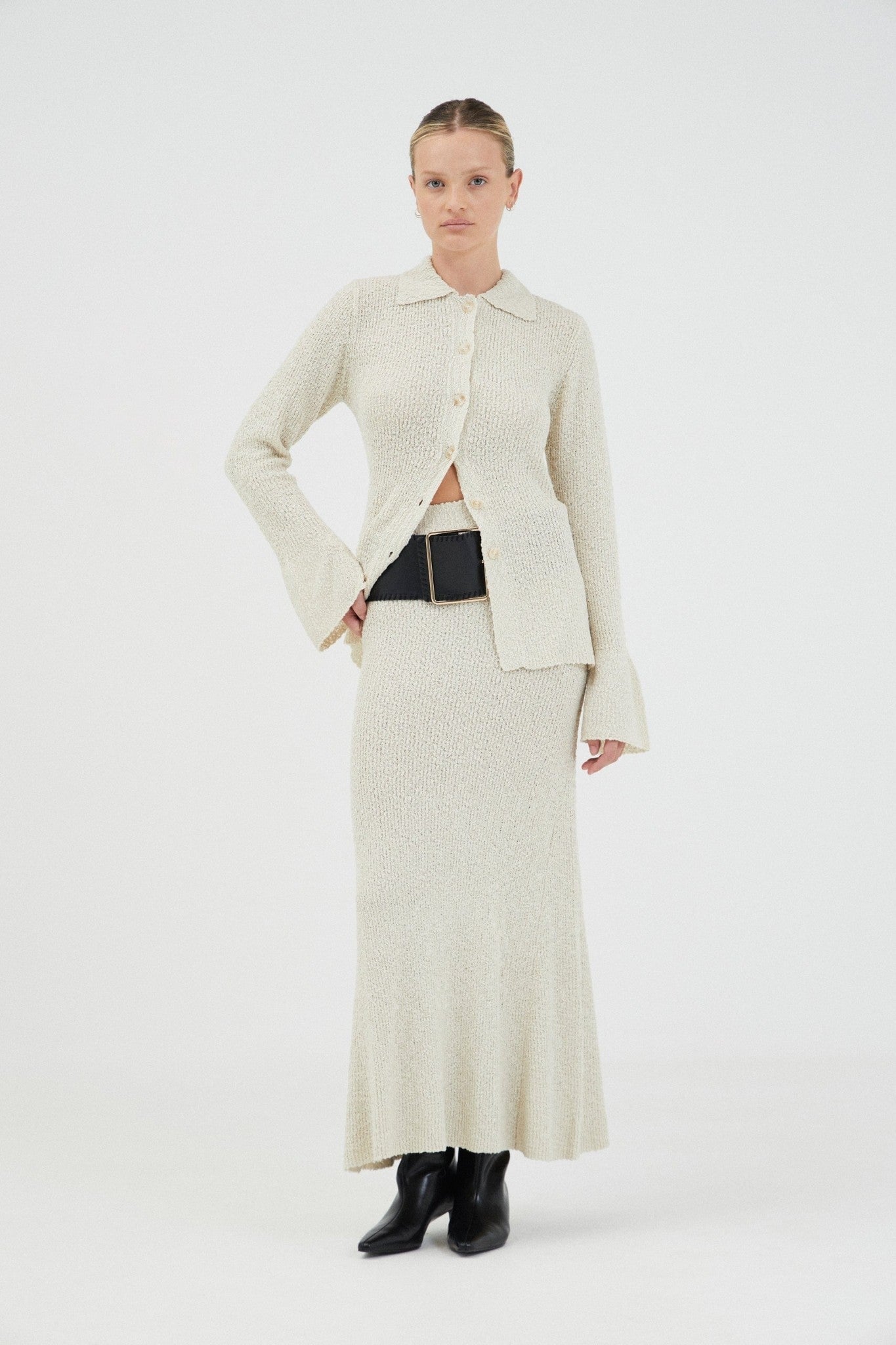 Third Form Unbound Knit Flare Skirt | Shell - Image 1