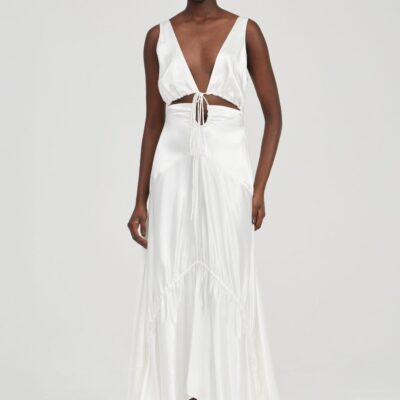 Third Form Tension Satin Maxi Dress | Veil - Image 1