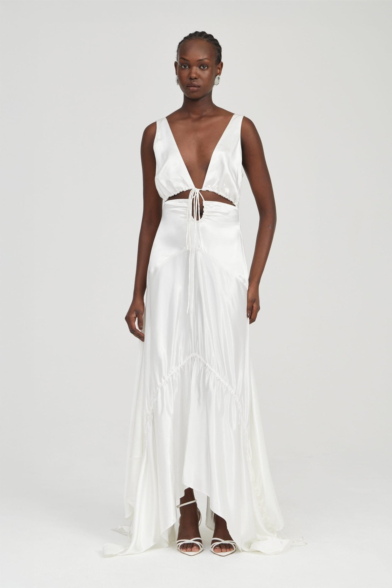 Third Form Tension Satin Maxi Dress | Veil - Image 1