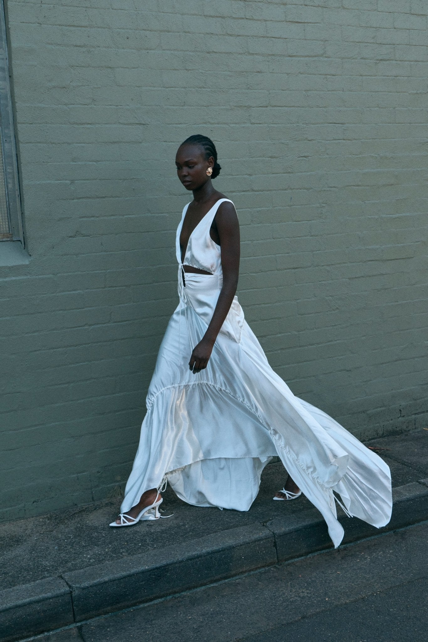 MNTFM051026020904094_2 Third Form Tension Satin Maxi Dress | Veil - Image 2