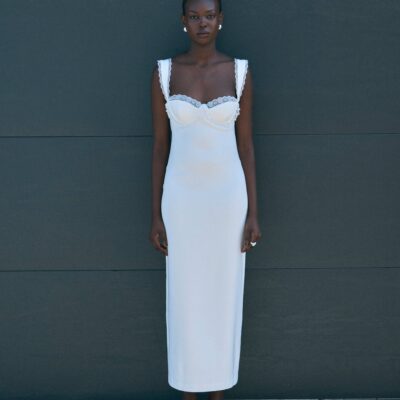 Third Form Stillness Lace Edge Maxi | Chalk - Image 2