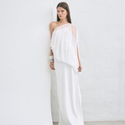 Third Form Solstice One Shoulder Floor Length | Cloud - Image 2