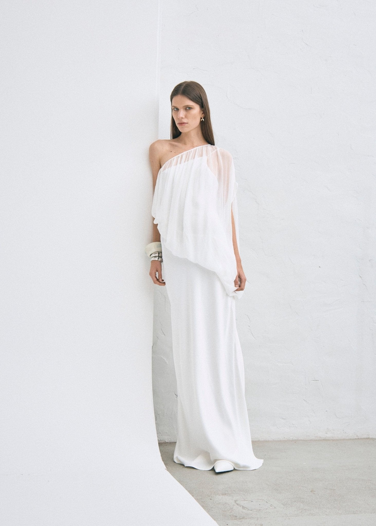 Third Form Solstice One Shoulder Floor Length | Cloud - Image 2