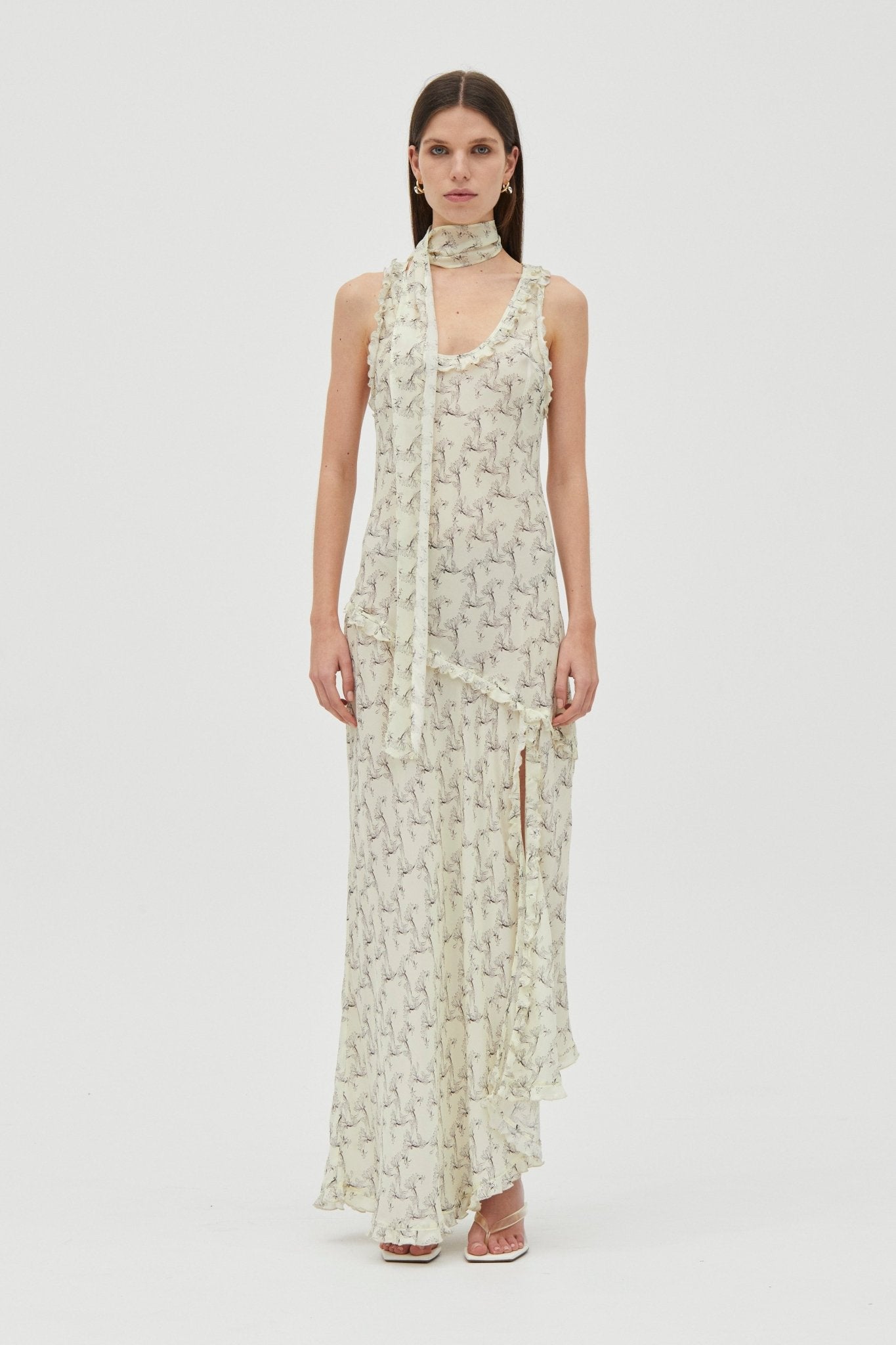 Third Form Solace Frill Tank Maxi | Creeping Vine - Image 1