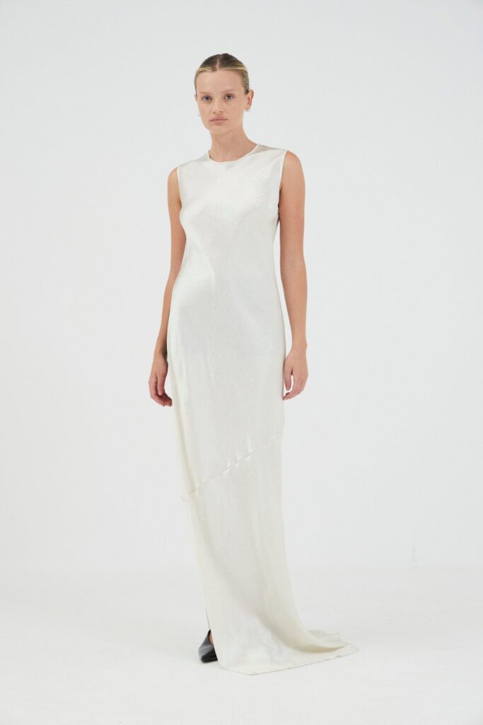Third Form Revery High Split Tank Dress | Cream - Image 1