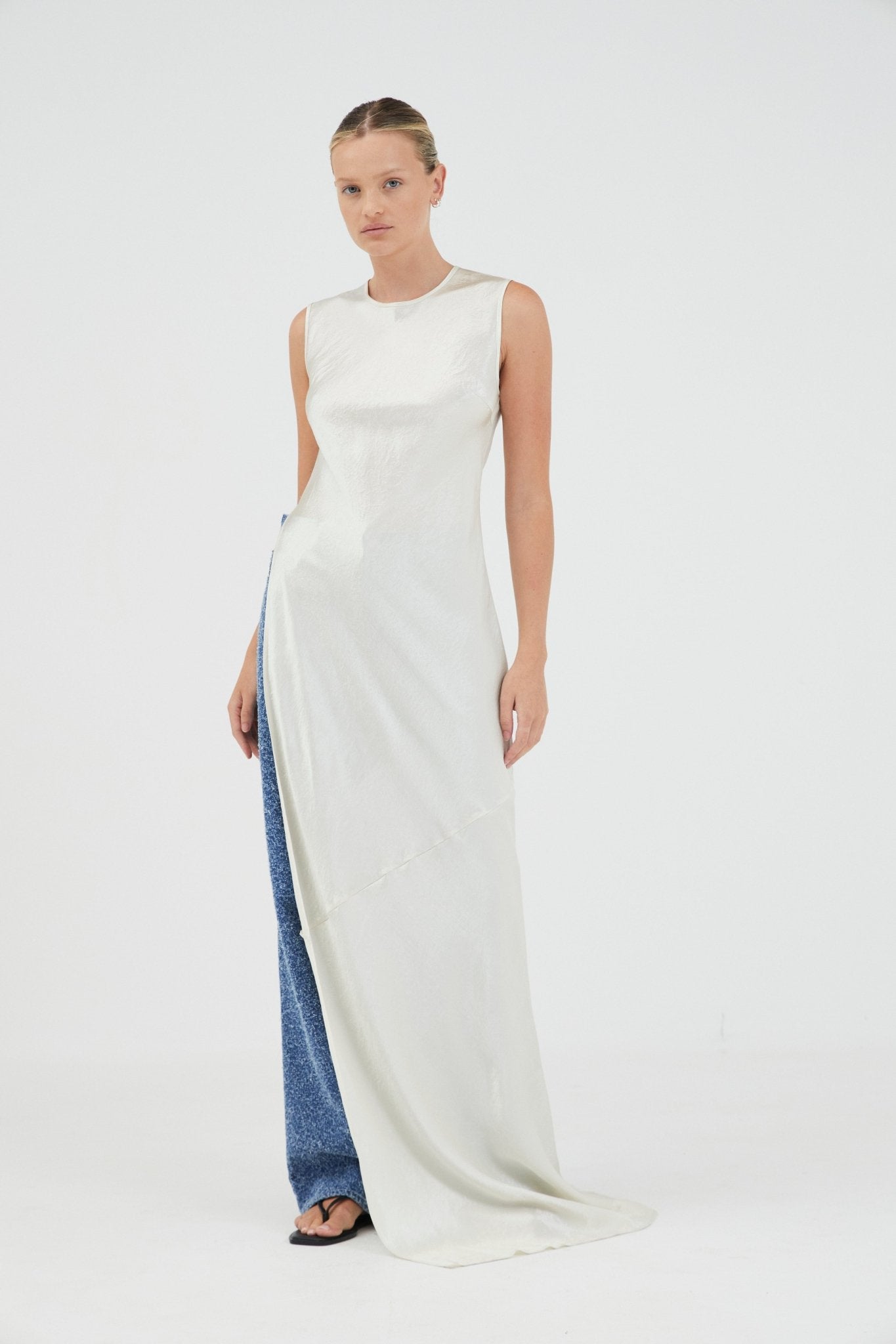 Third Form Revery High Split Tank Dress | Cream - Image 3