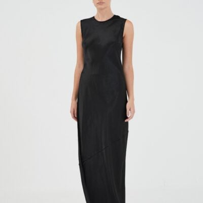 Third Form Revery High Split Tank Dress | Black - Image 1