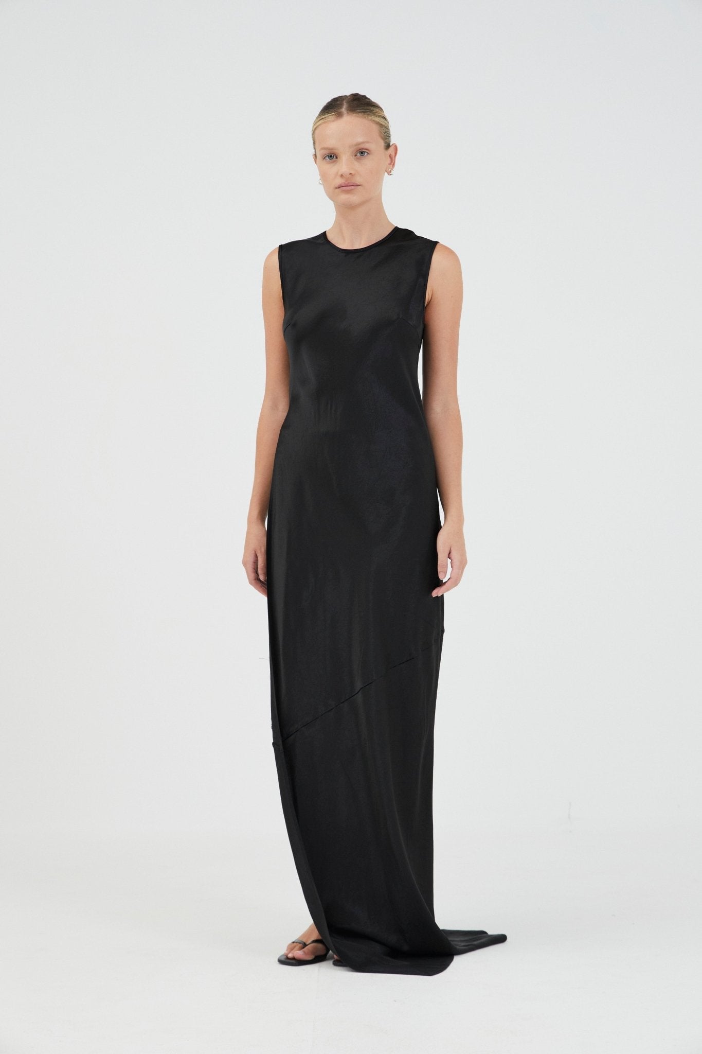 Third Form Revery High Split Tank Dress | Black - Image 1