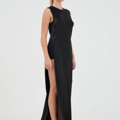 Third Form Revery High Split Tank Dress | Black - Image 2