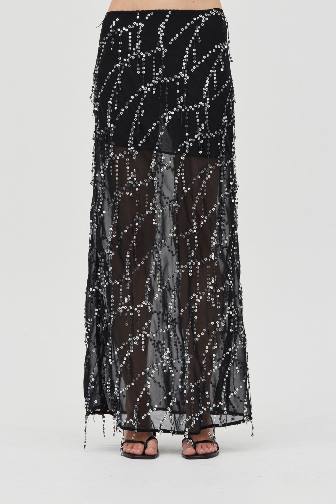 MNTFM051026020904112_3 Third Form Refract Bias Maxi Skirt | Afterdark - Image 3