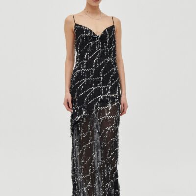 Third Form Refract Bias Maxi Dress | Afterdark - Image 1