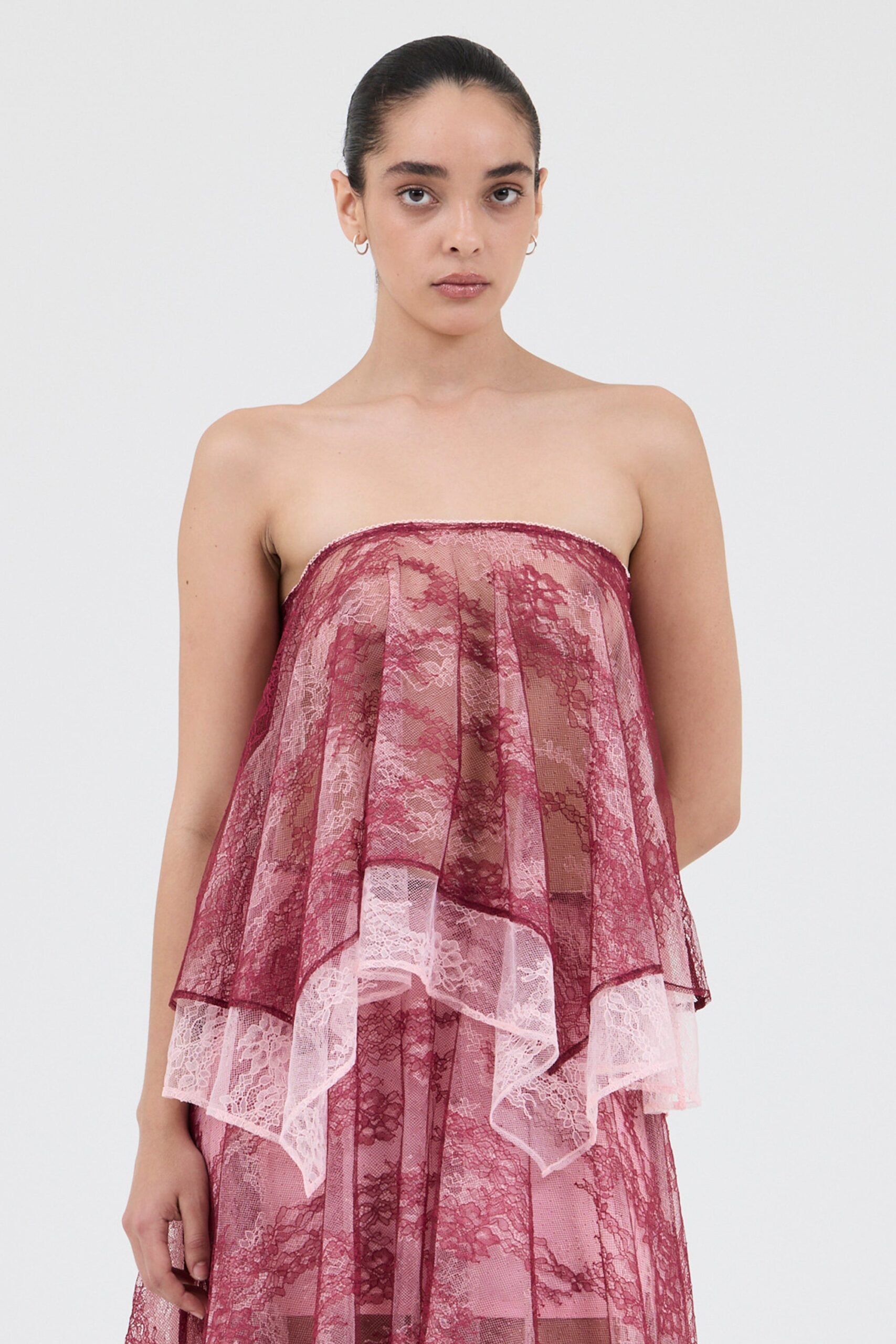 Third Form Reflect Strapless Top | Merlot & Rosè - Image 1