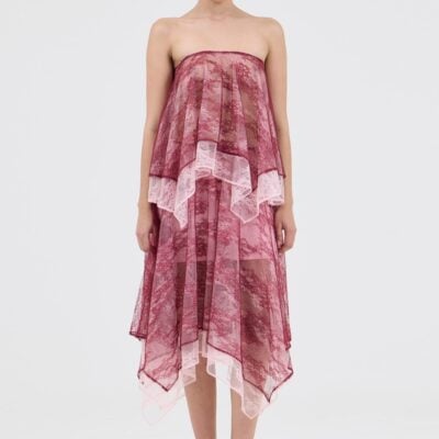 Third Form Reflect Strapless Top | Merlot & Rosè - Image 2