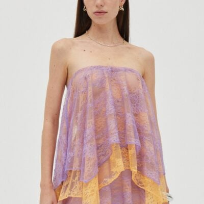 Third Form Reflect Strapless Top | Lavender & Mango - Image 1