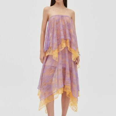 Third Form Reflect Handkerchief Skirt | Lavender & Mango - Image 1