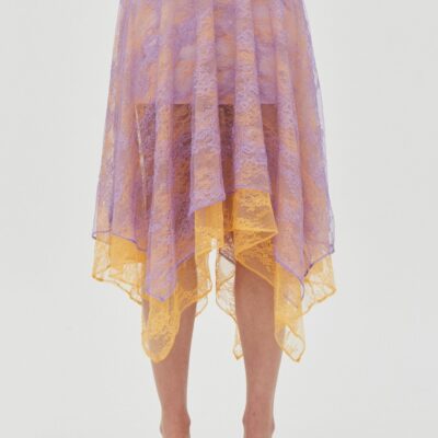 Third Form Reflect Handkerchief Skirt | Lavender & Mango - Image 2