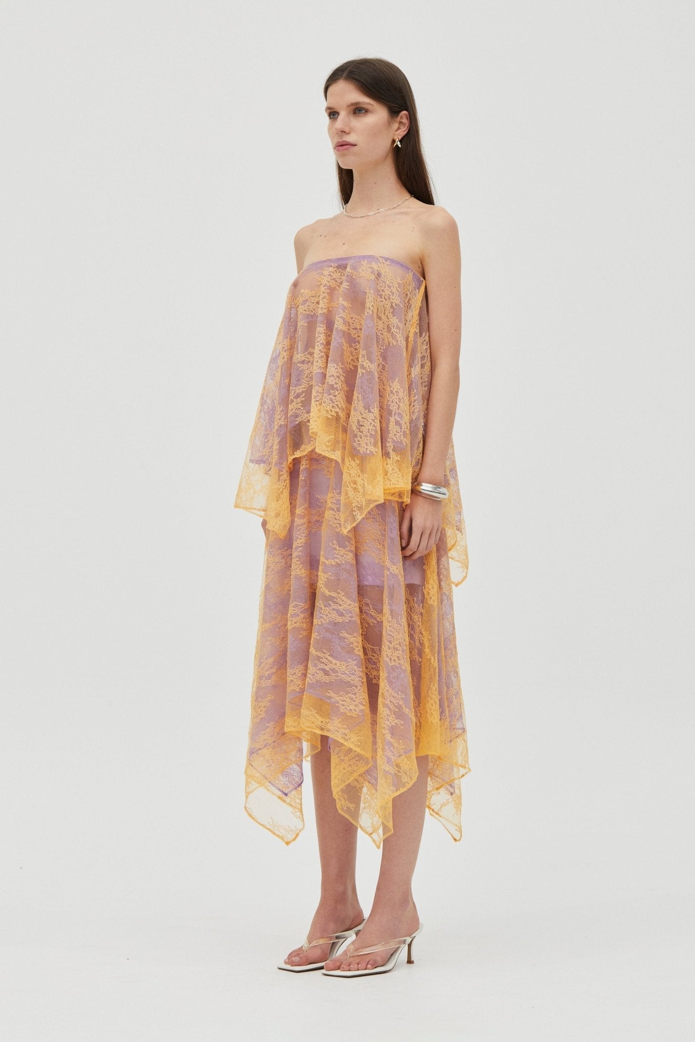 MNTFM051026020904121_3 Third Form Reflect Handkerchief Skirt | Lavender & Mango - Image 3