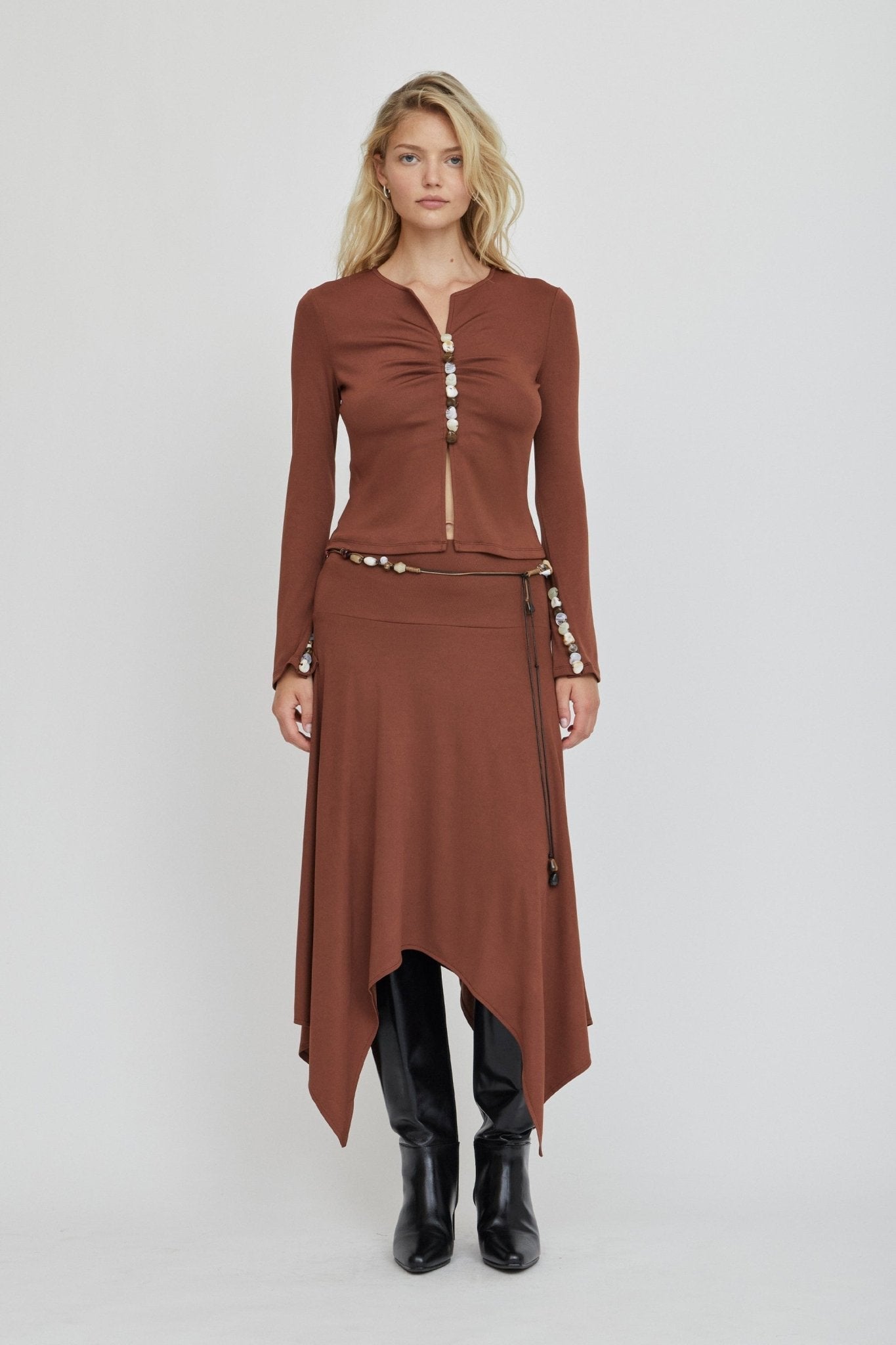 Third Form Prism Blouse | Espresso - Image 3