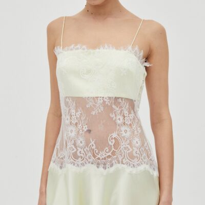 Third Form Poetry Lace Mini Dress | Lemonade - Image 2