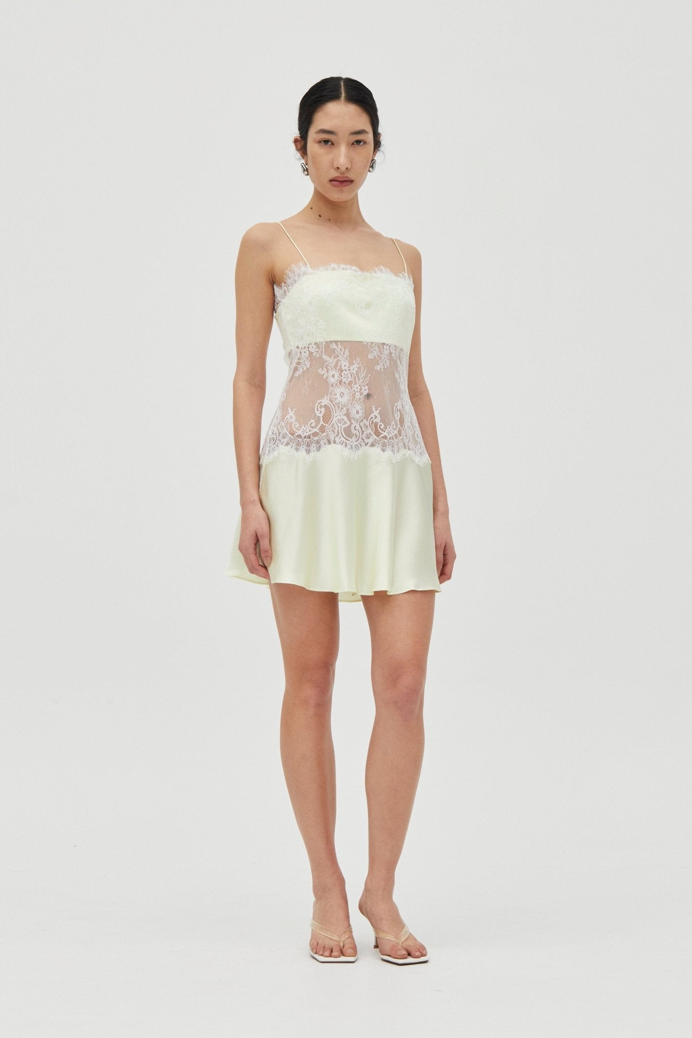 Third Form Poetry Lace Mini Dress | Lemonade - Image 3