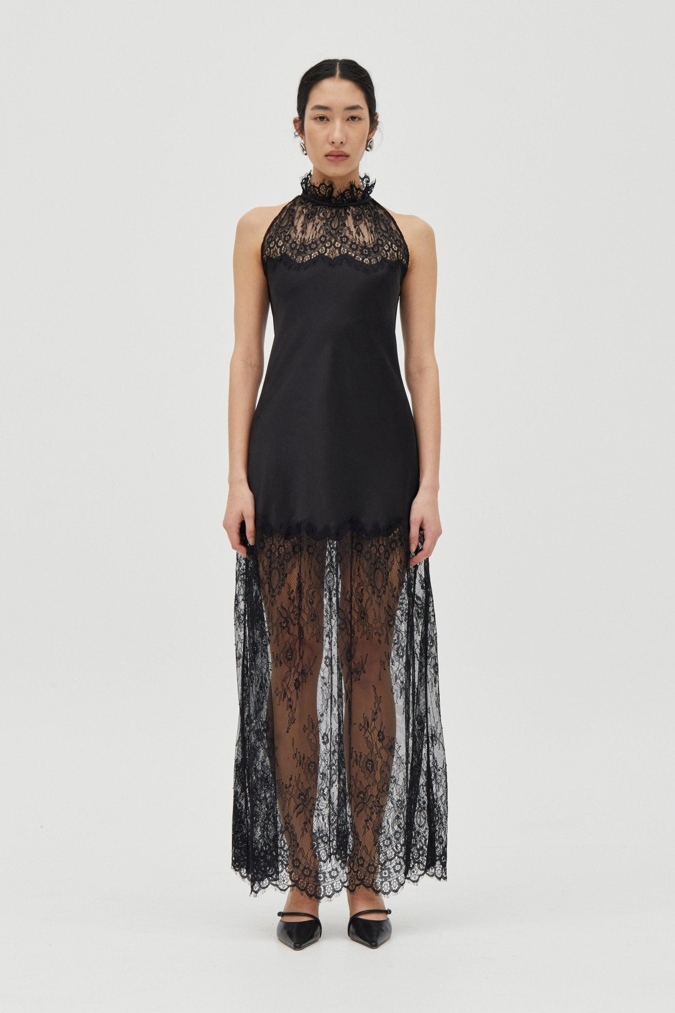 Third Form Poetry Lace Drawn IN Maxi | Smoke - Image 1