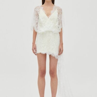 Third Form Poetry Draped Lace Dress | Lemonade - Image 1