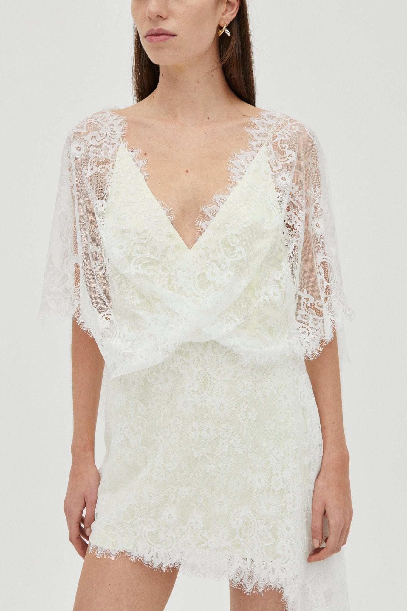 MNTFM051026020904130_3 Third Form Poetry Draped Lace Dress | Lemonade - Image 3