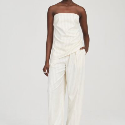 Third Form Obscura Pinstripe Pant | Crema Stripe - Image 1
