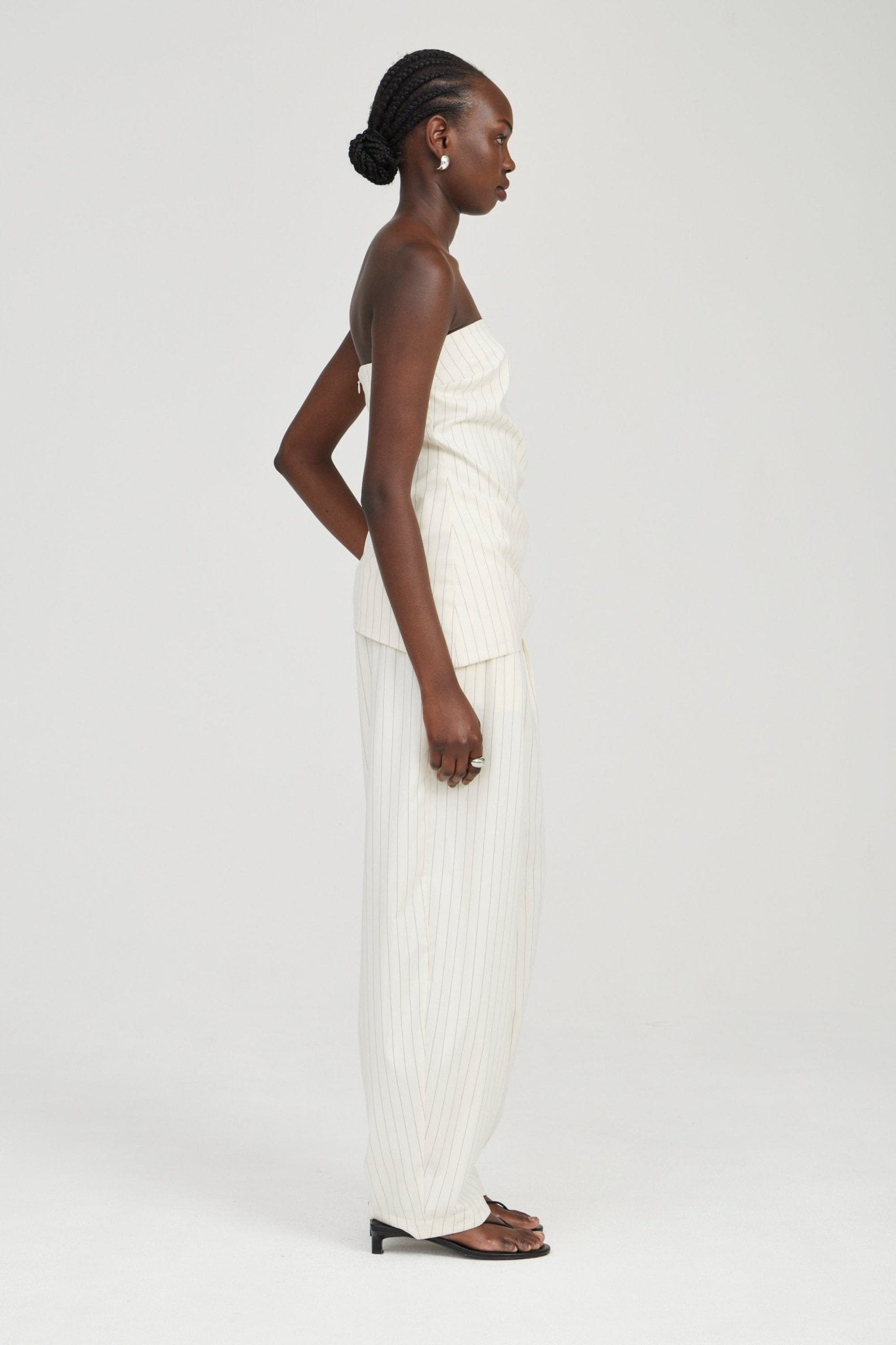 Third Form Obscura Pinstripe Pant | Crema Stripe - Image 2