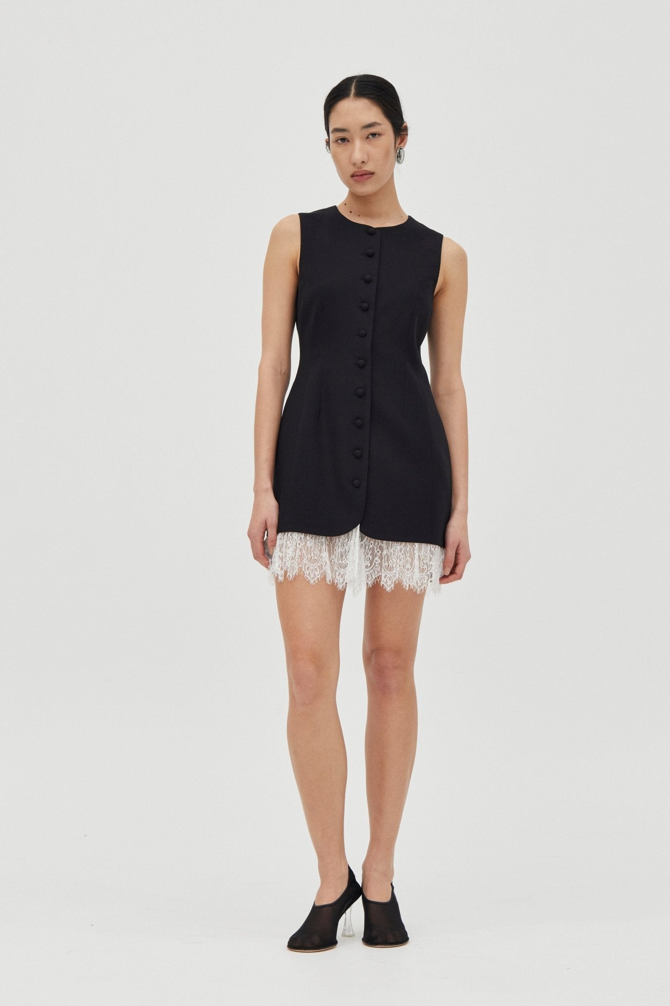 Third Form Nocturne Lace Trim Mini | Noir - Image 1