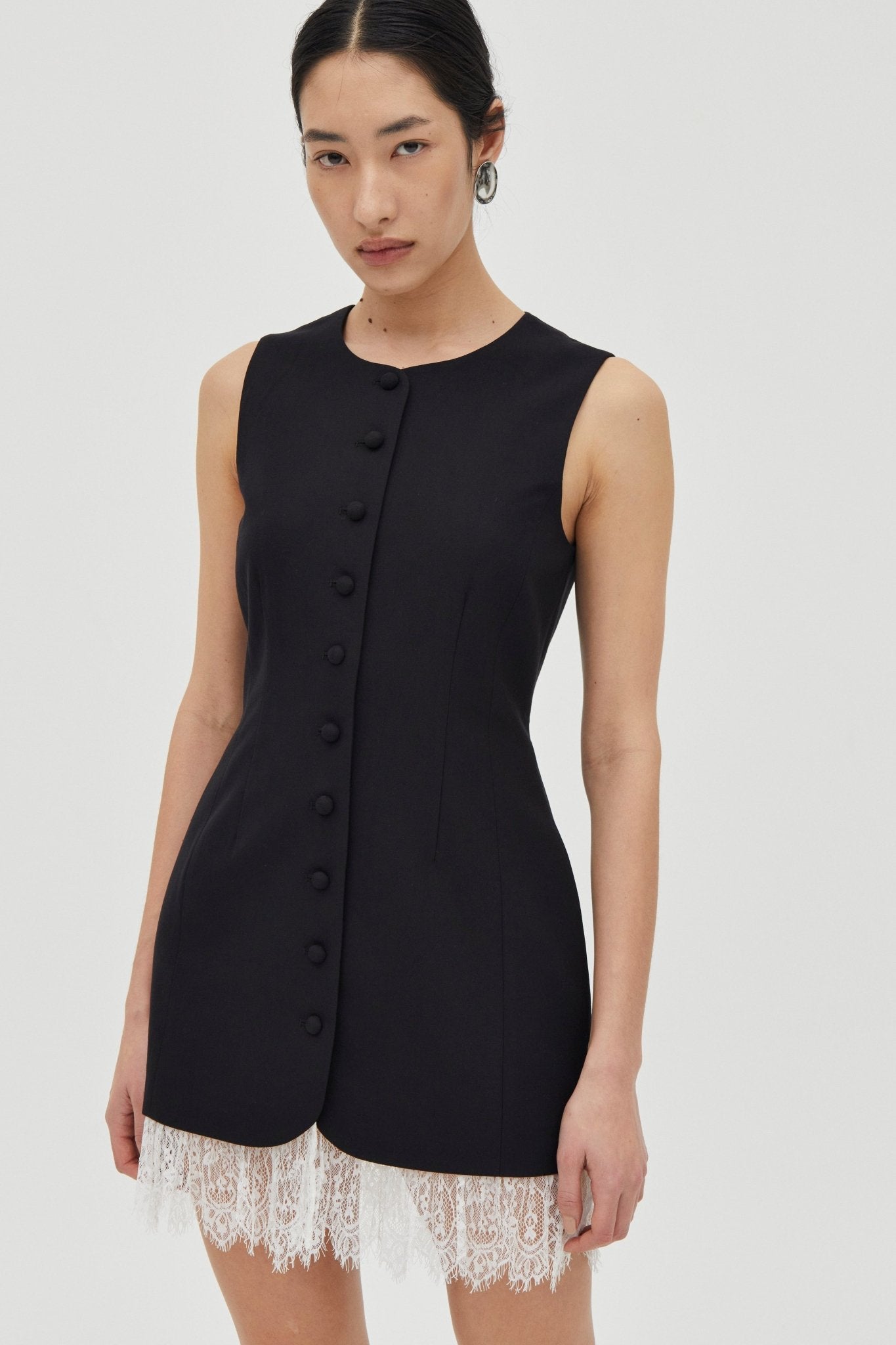 MNTFM051026020904135_2 Third Form Nocturne Lace Trim Mini | Noir - Image 2