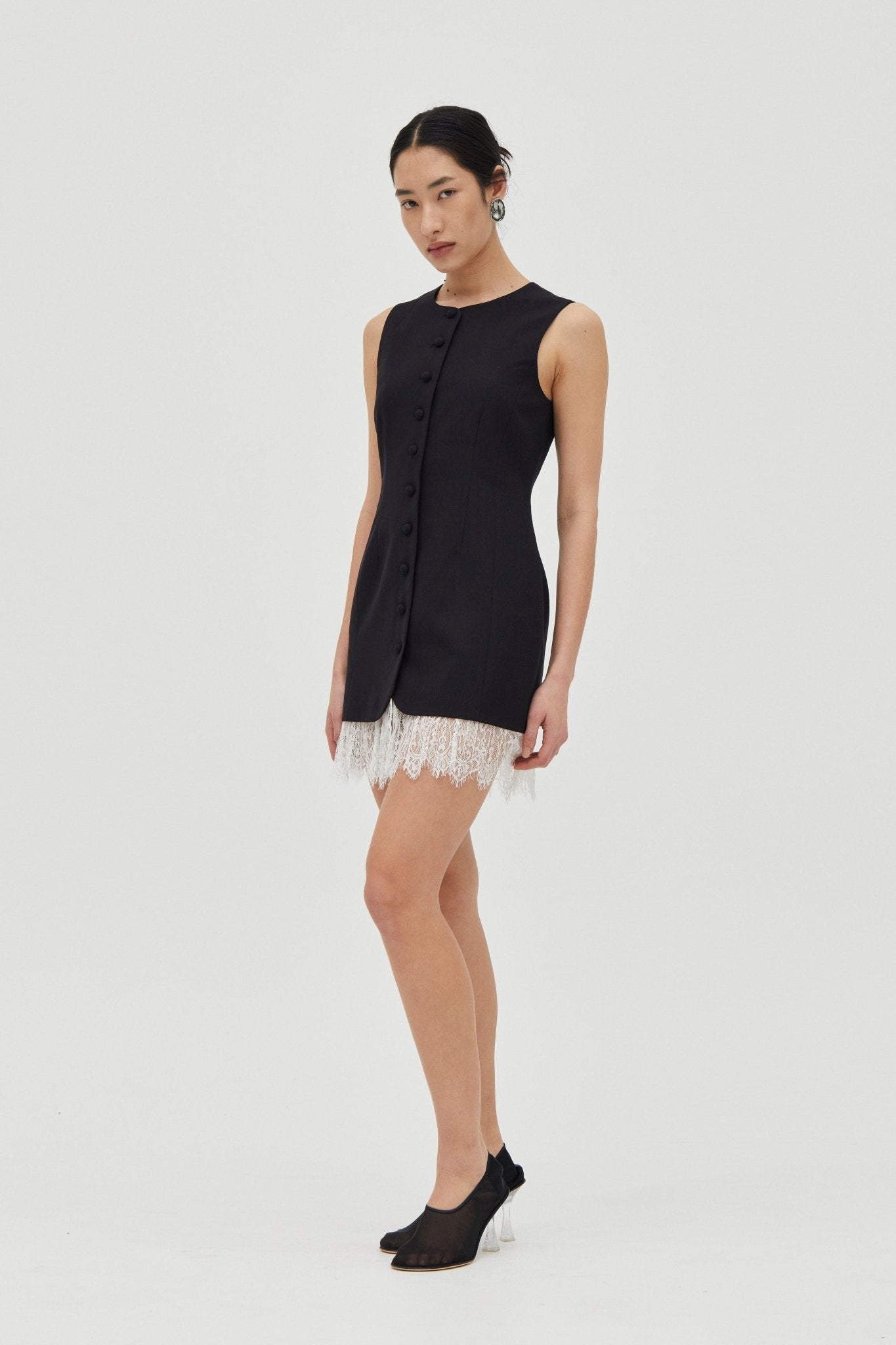 MNTFM051026020904135_3 Third Form Nocturne Lace Trim Mini | Noir - Image 3