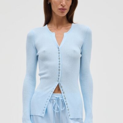 Third Form Moonlit Knit Cardigan | Ice Blue - Image 1