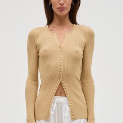 Third Form Moonlit Knit Cardigan | Biscuit - Image 1