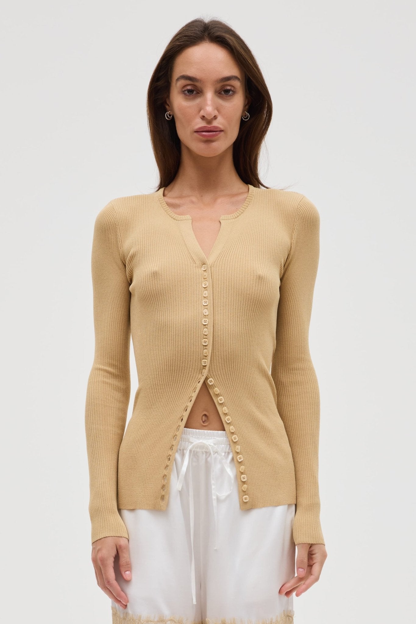 Third Form Moonlit Knit Cardigan | Biscuit - Image 1