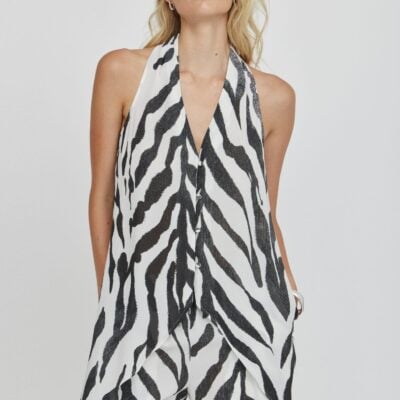 Third Form Mirage Cascading Top | Zebra - Image 1