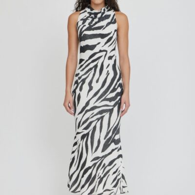 Third Form Mirage Bias Tank Dress | Zebra - Image 1