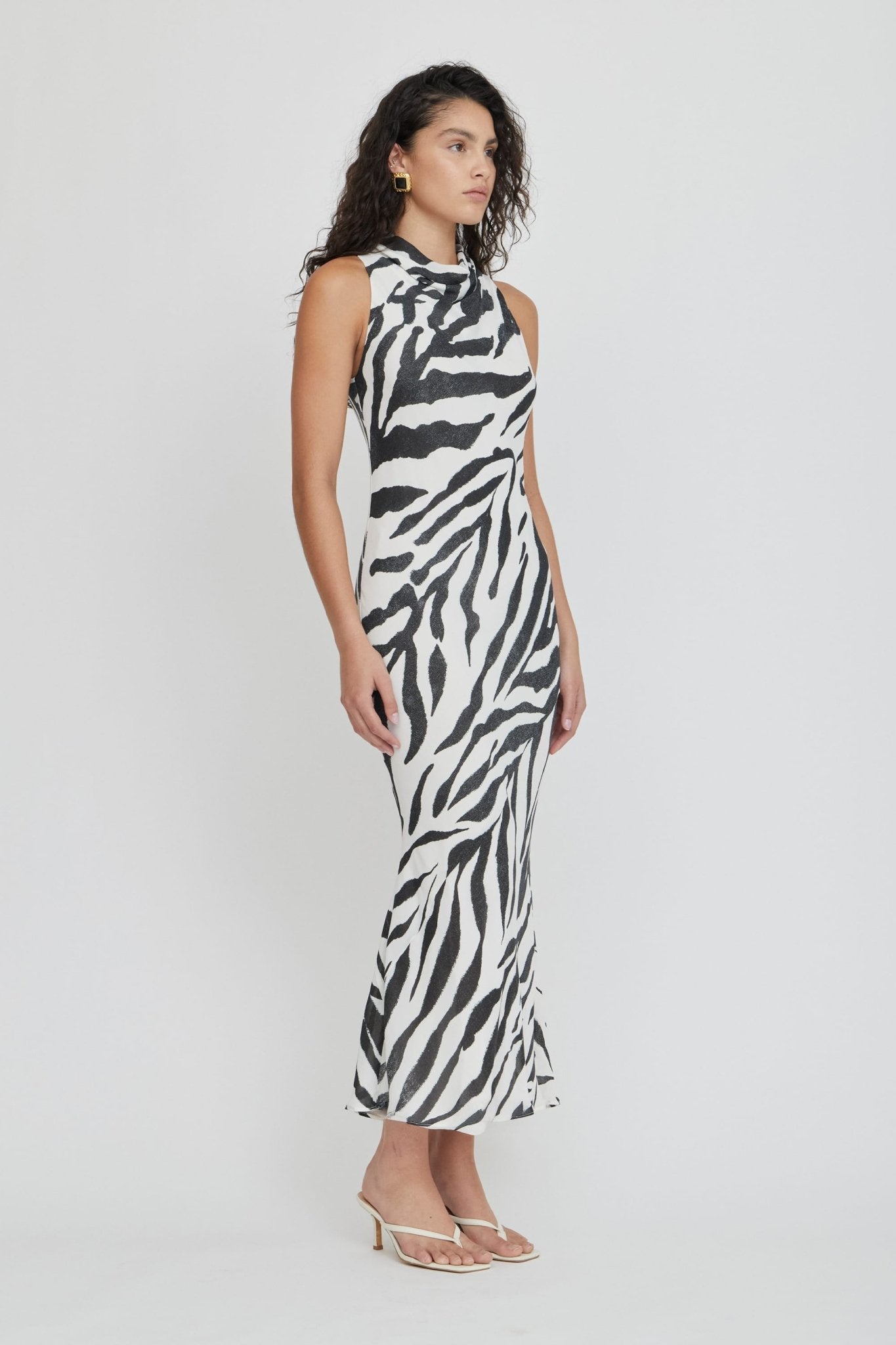 Third Form Mirage Bias Tank Dress | Zebra - Image 3
