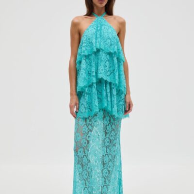 Third Form Lovelight Lace Tiered Dress | Mint - Image 1