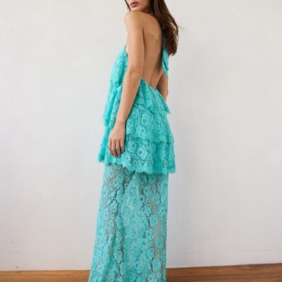 Third Form Lovelight Lace Tiered Dress | Mint - Image 2