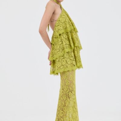 Third Form Lovelight Lace Tiered Dress | Fig - Image 2